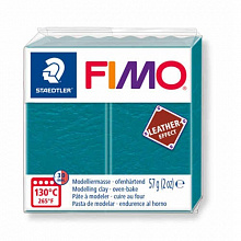 Пластика запекаемая 57г голубая лагуна Staedtler Fimo Leather-Effect, 8010-369