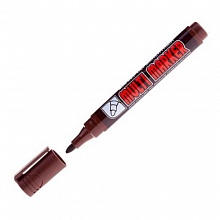 Маркер перманентный CROWN Multy Marker коричневый 3мм круглый, CPM-800