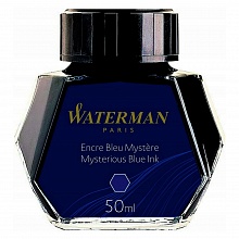 Чернила 50мл темно-синие WATERMAN Mysterious Blue S0110790
