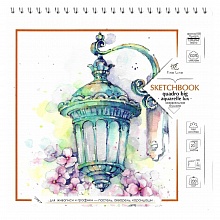Блокнот для зарисовок 190х190мм 20л Quadro Big aquarelle lux спираль Полином 3074