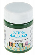 Патина масляная 50мл зеленая Decola 14428725