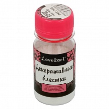 Блестки для декора 20г белый перламутровый Love2art GFC-256 03