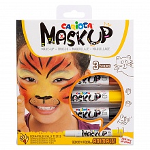Грим-стик для лица 3цв Животные MaskUP CARIOCA, 43048