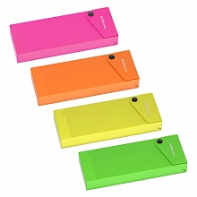 Пенал пластиковый 74x27x200мм ассорти Matt Neon Erich Krause, 50495