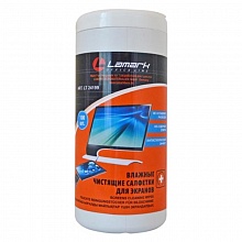 Салфетки чистящие для экранов 100 штук в тубе LAMARK, LT 24199