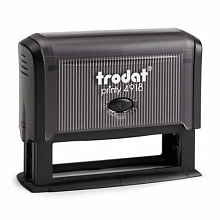 Оснастка для штампа 75х15мм синий, черный корпус Trodat Printy 4918