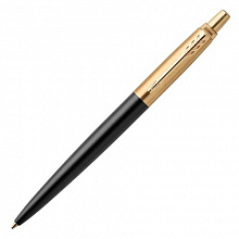 Ручка шариковая автоматическая 1мм синий стержень PARKER Jotter Luxe K177 Bond Street Black GT M 1953202