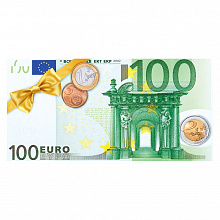 Открытка конверт для денег 100 евро ОП, 78.543