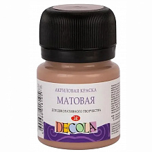 Краска акриловая матовая 20мл кофейная Decola 14326434