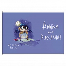 Альбом для рисования А4 40л склейка Супер мышь Феникс 60382