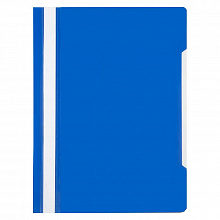 Скоросшиватель пластиковый А4 синий Бюрократ PS20BLUE/816295