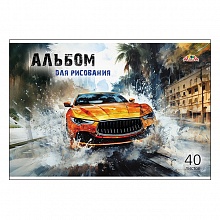 Альбом для рисования А4 40л скоба Суперавто КТС-ПРО, С0220-62