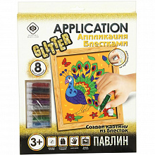 Аппликация блестками 24х30см Павлин Фабрика Фантазий 930-53446