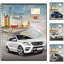 Тетрадь спираль  96л клетка Машины в городе Проф-Пресс, 96-6913