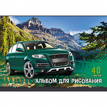 Альбом для рисования А4 40л Проф-Пресс Внедорожник офсет 40-6207