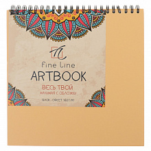 Блокнот для зарисовок 190х190мм 60л Полином спираль пл. 160г/м2 Sketchbook Artbook Quadro Big 2827