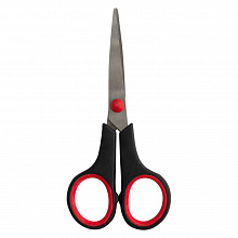 Ножницы 14см универсальные черные с резиновой вставкой Smart Silwerhof 1400148