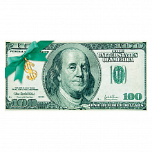 Открытка конверт для денег 100 долларов ОП, 78.544