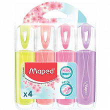 Набор текстовыделителей  4цв пастельные Fluo Peps Classic MAPED, 742546