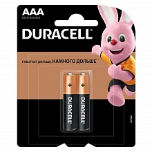 Элемент питания LR3/286 Duracell Basic AAA в блистере 2шт (цена за упак)