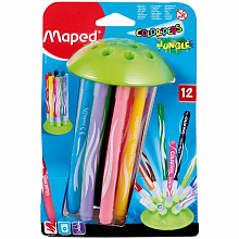 Фломастеры 12 цветов гибкая подставка MAPED Color Peps Jungle Innovation 845445