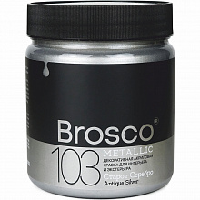Краска акриловая 500мл №103 Старое серебро Brosco 2505103