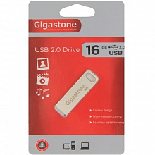 Флеш-диск 16Гб Gigastone Logo USB 2.0 металлический корпус U209