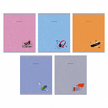 Тетрадь  48л клетка Stylish сrew мокрый шелк ассорти Канц-Эксмо ТК487462