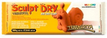 Глина 500гр терракотовая Sculpt Dry MUNGYO, MGMT500