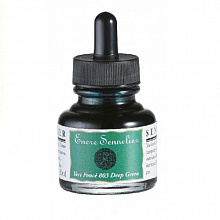 Тушь жидкая 30мл зеленая темная Sennelier Deep green N134010.803