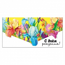 Открытка конверт для денег С Днем Рождения МП, 076.593