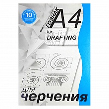 Папка для черчения А4 10л горизонтальная рамка Гознак Школьная, ПЧ4ШГр