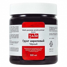 Грунт акриловый 500мл черный ТАИР 1305402