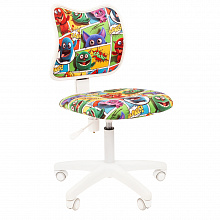 Кресло детское Chairman Kids 102 White тканевое покрытие с рисунком Монстры 7027825
