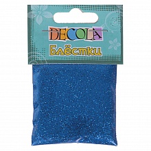Блестки для декора 20г синий 0.3мм Decola W041-224-0,3