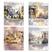 Тетрадь  48л клетка ассорти Lights of Petersburg Полином, 2906