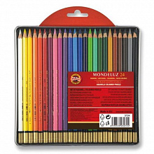 Карандаши акварельные 24 цв. Mondeluz Koh-I-Noor, 3718/24