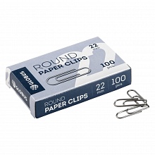 Скрепки 22мм 100шт гладкие Globus, С22-100