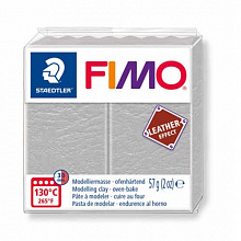 Пластика запекаемая 57г голубо-серая Staedtler Fimo Leather-Effect, 8010-809