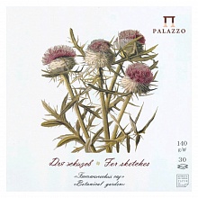 Планшет для эскизов 210х210мм 30л Чертополох Palazzo Лилия Холдинг ПЛ-3336