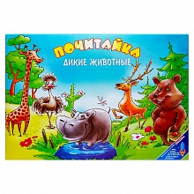 Игра карточная Почитайка Дикие животные РАКЕТА, 2289