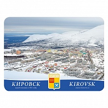 Магнит Кировск 63х85мм вид на город зима МГНМО2-39