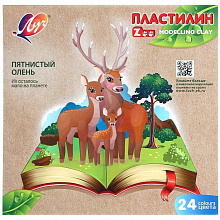 Пластилин 24цв ZOO Мини Луч 30С1809-08