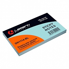 Блок самоклеящийся 76x127мм 100л голубая пастель LAMARK, SN1114-BL