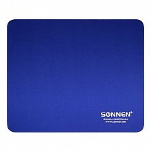 Коврик для мышки игровой резина+ткань 220х180х3мм синий SONNEN BLUE, 513308