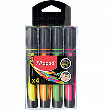 Набор текстовыделителей 4цв Fluo Peps Max MAPED, 742947