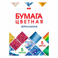 Картон 10 цв 10л А4 двусторонний мелованный в папке Мозаика Hatber, 10Кц4_25049