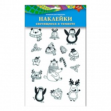 Наклейки светящиеся в темноте Зверушки КТС-ПРО, С3534-06