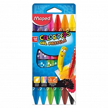 Мелки масляная пастель 12 цв MAPED Oil Pastel 864010