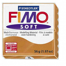 Пластика запекаемая 57г коньяк Staedtler Fimo Soft, 8020-76